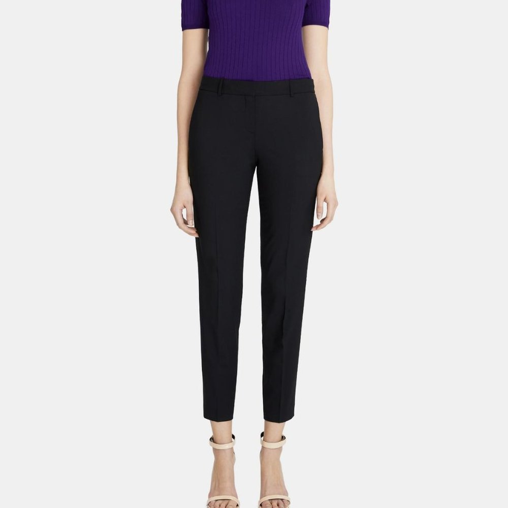 NEW Theory Testra Crop Pant In Stretch Wool Pantsuit
